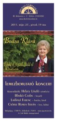 Fúdd el jó szél, fúdd el - Bodza Klára Lemezbenutató