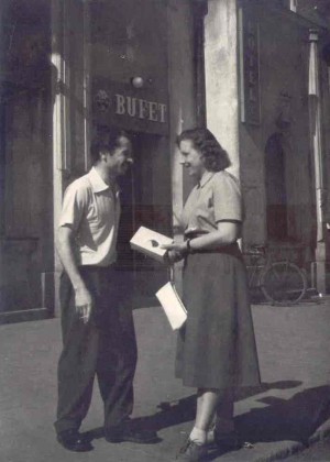 Takács András, Dr. Kaposi Edit - Pozsony Főtér 1958