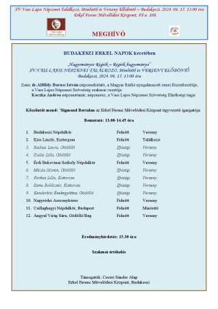 Budakeszi Elődöntő - program