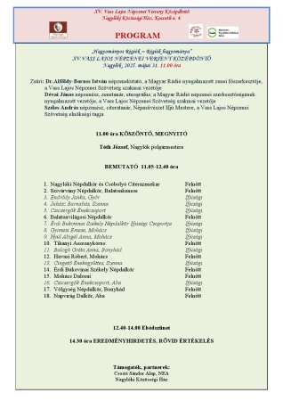 Nagylóki Középdöntő - program